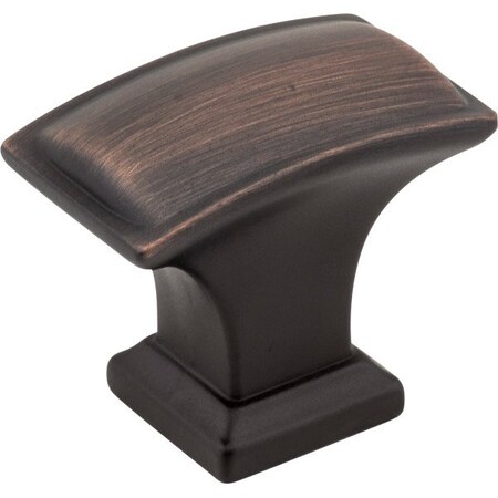 Jeffrey Alexander 1-1/2" Overall Length Brushed Oil Rubbed Bronze Rectangle Annadale Cabinet Knob 435L-DBAC
